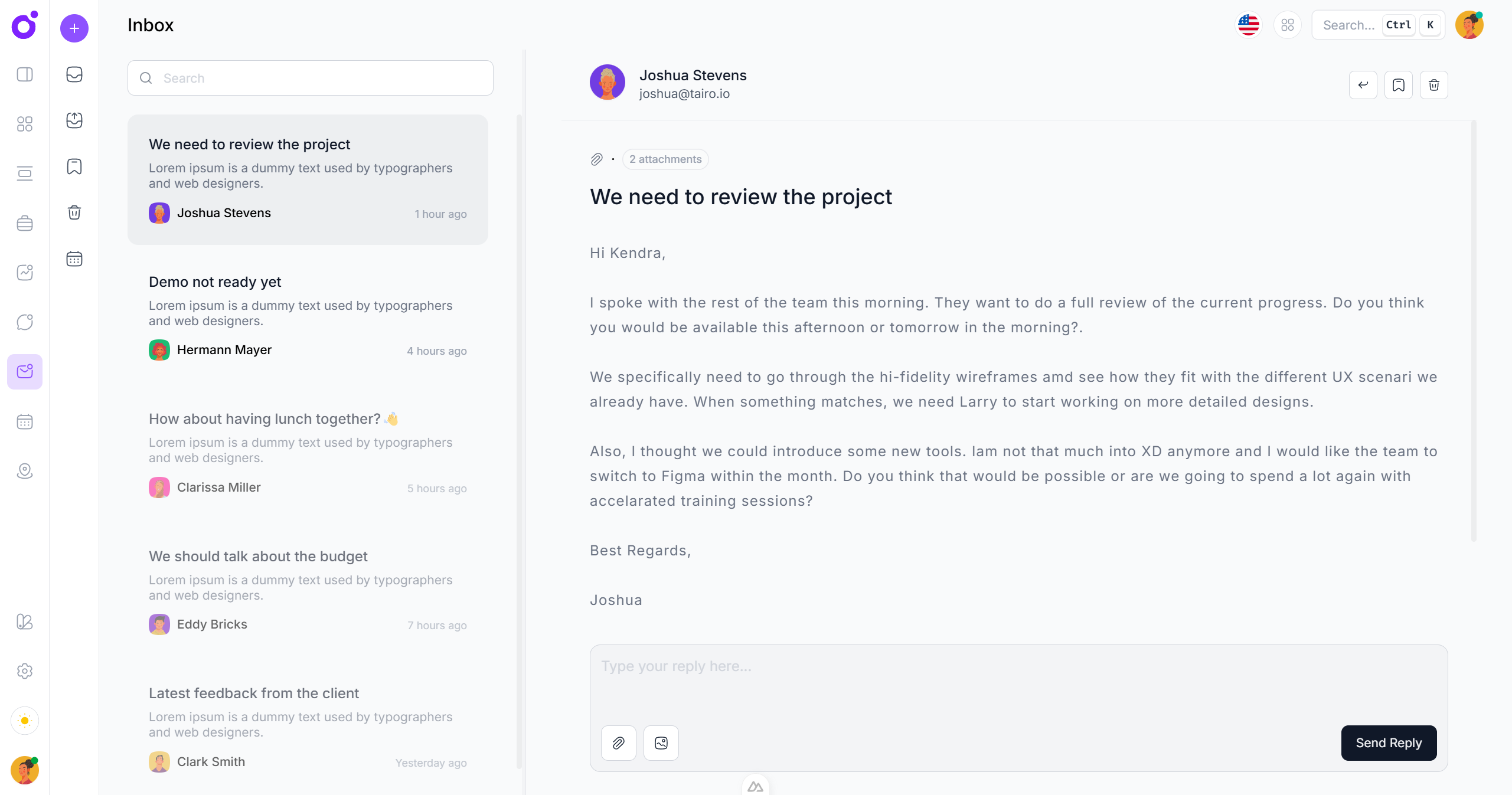 Tairo - Inbox app