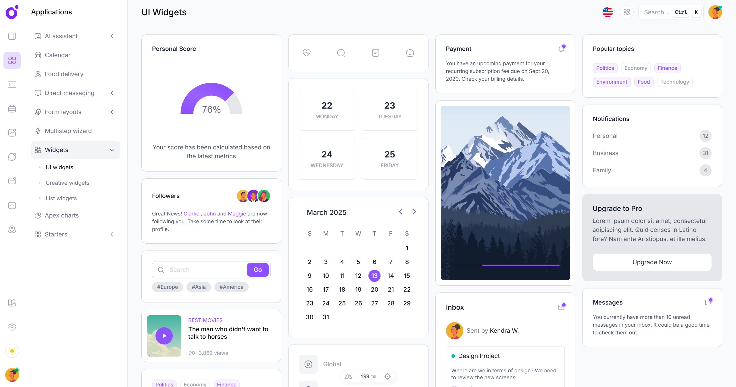 Tairo - UI Widgets